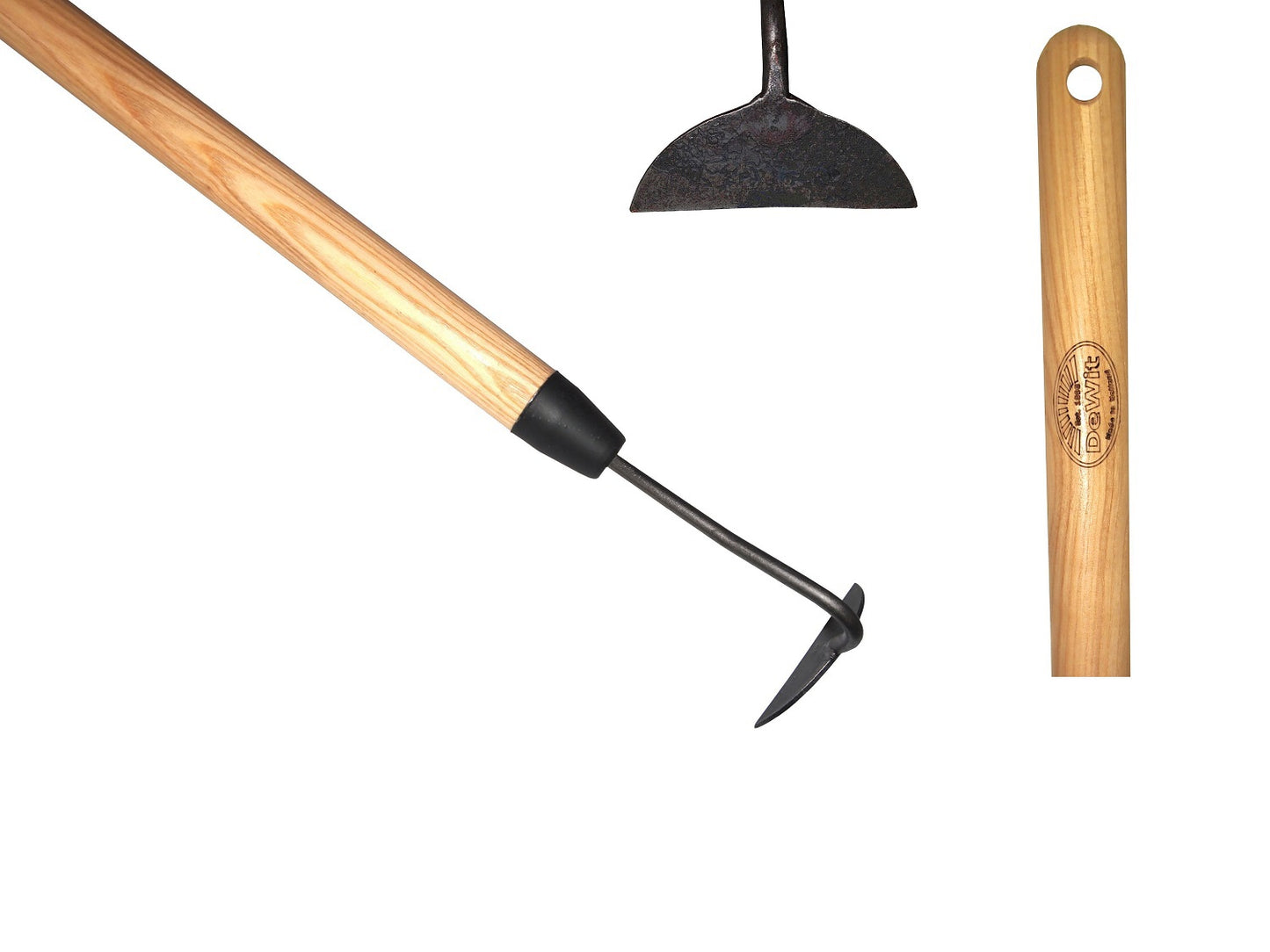 De wit producten handhak halve maan gesmeed 10cm essen steel 140cm dewit