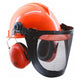 Kit forestale cuffia visiera per casco