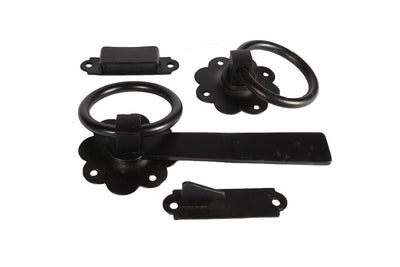 Cerradura de puerta de anillo Waelbers 178mm negro