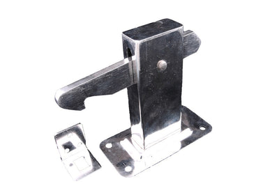Soporte de puerta Waelbers modelo piso acero inoxidable