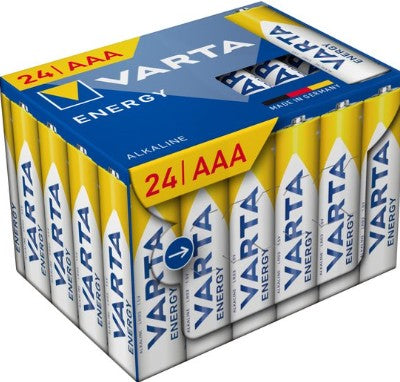 Batteria Varta Energy alcalina aaa lr03 (scatola = 24 pezzi)
