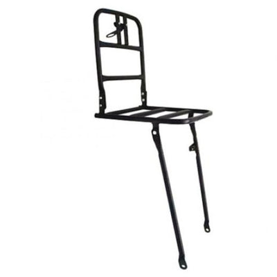 portador delantero de 28 pulgadas de aluminio negro
