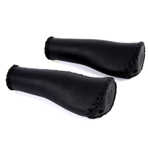 Velo Handle Leather Ergo 135 135mm Black