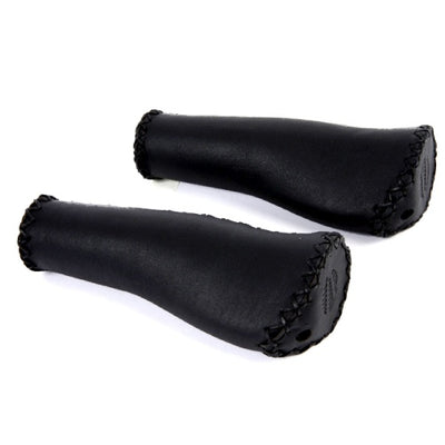 Velo Handle Leather Ergo 135 135mm Black