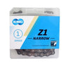 BD0704A KMC Ketting 1 2x3 32 smal Z1 bruin - 112 schakels