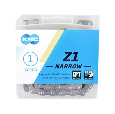 KMC Catena di biciclette Z1 Stretto 1 2x3 32 - argento, 112 collegamenti
