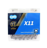 Kmc ketting 11 speed x11 118 schakels - grijs - afbeelding 1