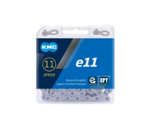 KMC E11 Cadena de bicicletas EPT 1 2x11 128 Plata