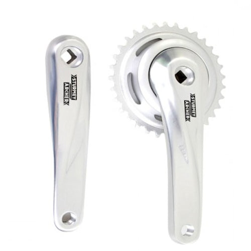 Sunrace Cranket 33T, lunghezza della manovella 170mm. Argento, alluminio, senza spie