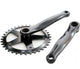 Crank set 44t alu black 3 32 flat
