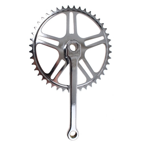 Set di manovella con SPIEGAT 44T 170 mm in argento