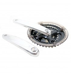 Set di manovella 48 38 28 argento