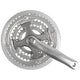 Guarnitura 3v 48-38-28t costruzione 170mm + bordo 4 bracci [profondo] 5 mm argento