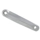 Parte pedivella cr. sinistra 170mm senza chiave costruita. alluminio argento largo