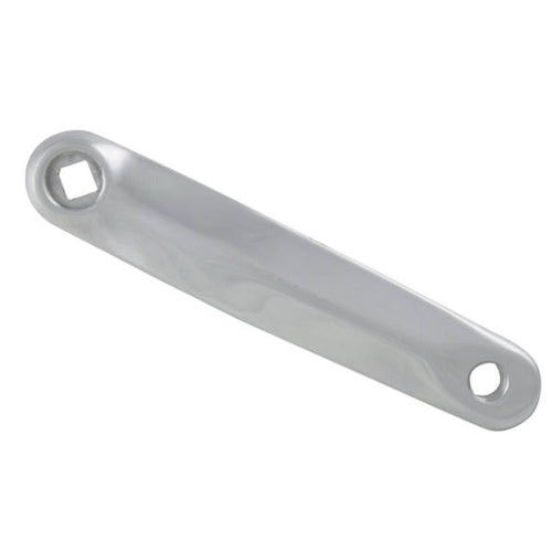Parte pedivella cr. sinistra 170mm senza chiave costruita. alluminio argento largo