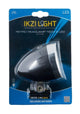 Headlight Retro LED Black Battery