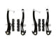 V-Brake REM-Set Negro delantero + trasero completo