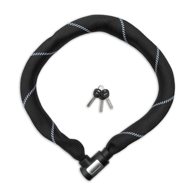 Lynx Chain Lock Art-2 110 cm x 8.3 mm Cubierta de nylon Negro en la tarjeta