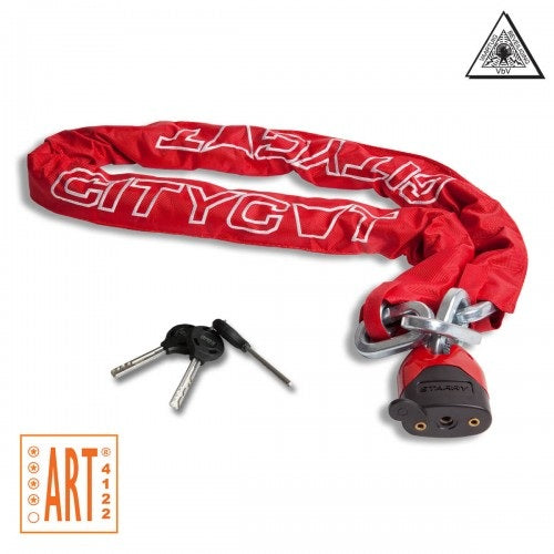 Cadena de candado Citycat cadena roja 150cm art 4****