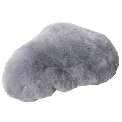 Piel de oveja de la cubierta de silla de montar un gris de calidad grande