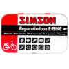 Cadera de reparación Bike de aluminio rojo blanco 14 piezas