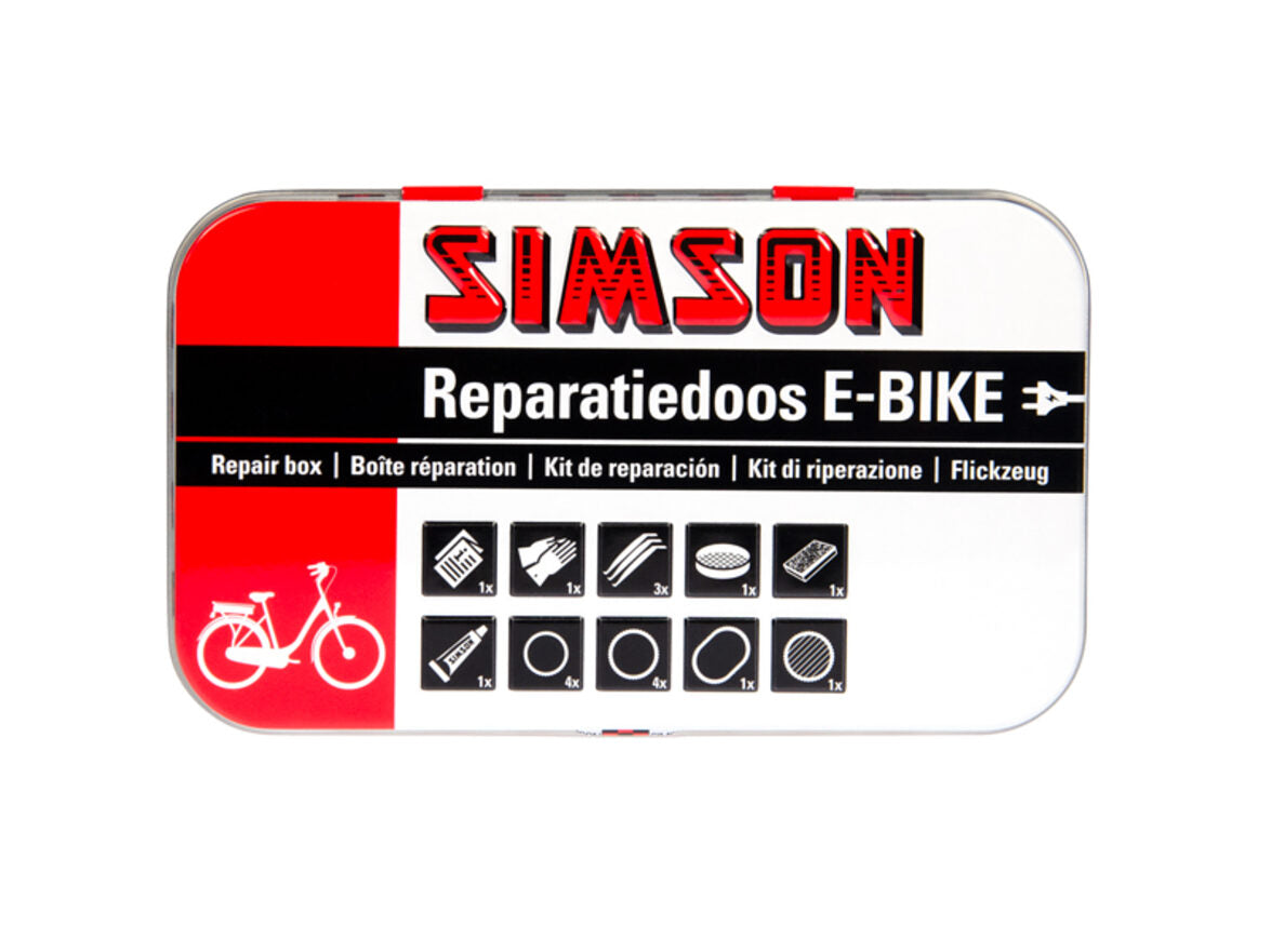 Cadera de reparación Bike de aluminio rojo blanco 14 piezas