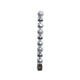 Decoris Palline di Natale 6cm plastica argento 10 pz