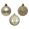 Decoris bolas de Navidad 6cm perla de plástico 10uds