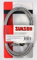 Simson RollerBrake Brake Cable Conjunto de cable Stravs gris en la tarjeta