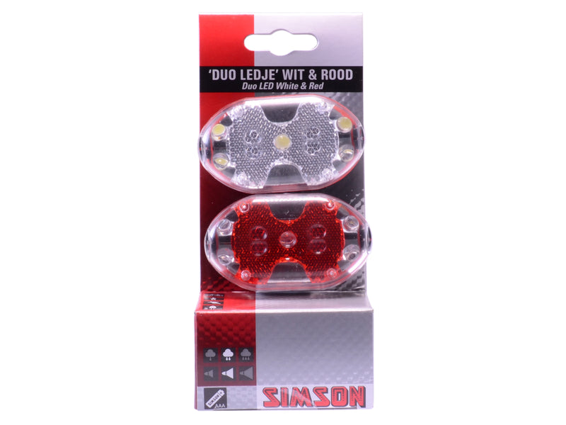 Lighting Set Battery LED Black Red