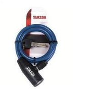 Simson Kinder Kabelslot 8x90cm Rood - afbeelding 1