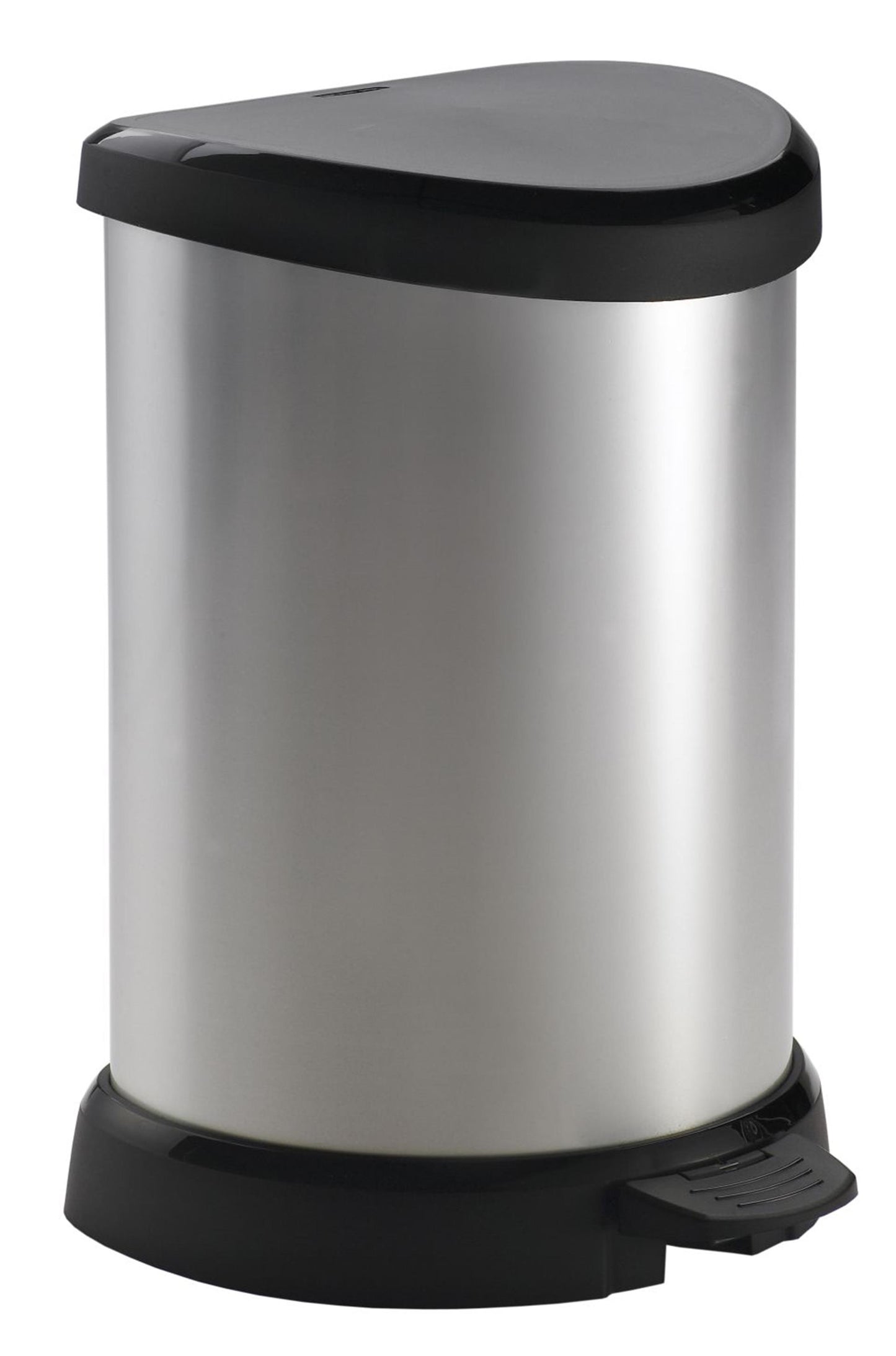 Curver Curver Curver Pedal Bin DECO a forma di D 15 L color argento