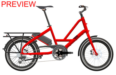 Bici compatta elettrica sterna rapida hul p5i (#1) ebike veloce hul p5i 5sp rosso
