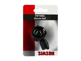 Simson Bicycle Bell Mini 32 mm, accesorio de banda flexible Negro