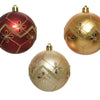 Decoris bolas de Navidad mezclan 12 piezas rojo dorado perla
