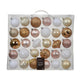 Decoris Pallina di Natale in plastica mix rosa 30 pezzi