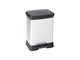 Curver Curver Pedal bin Deco Rectangular 30 L Silver colored