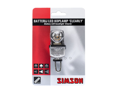 Faro claramente batería LED negra