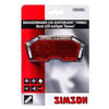 Simson Battery Luggage Rack Túnel de luz trasera 3 LED