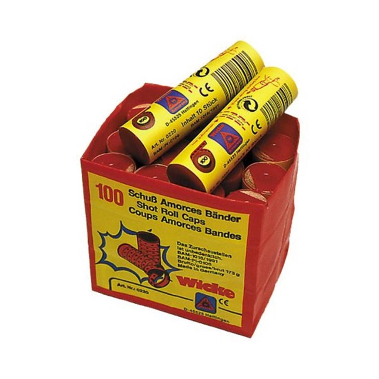 Johntoy Wicke pack de 12 rollos de amorces 100 disparos