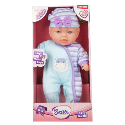 Toi-toys bella bambola morbida da 31 cm con suono