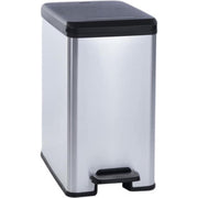 Curver decobin slim afvalbak 25l zilver - afbeelding 1