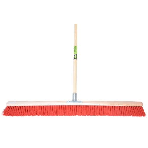 Mm eurotool escoba 100cm rojo porta palos nylon mango mm 150cm