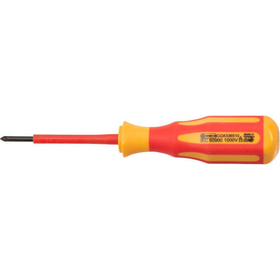 Connex schroevendraaier kruis pz1 80mm ge%c3%afsoleerd 1kv