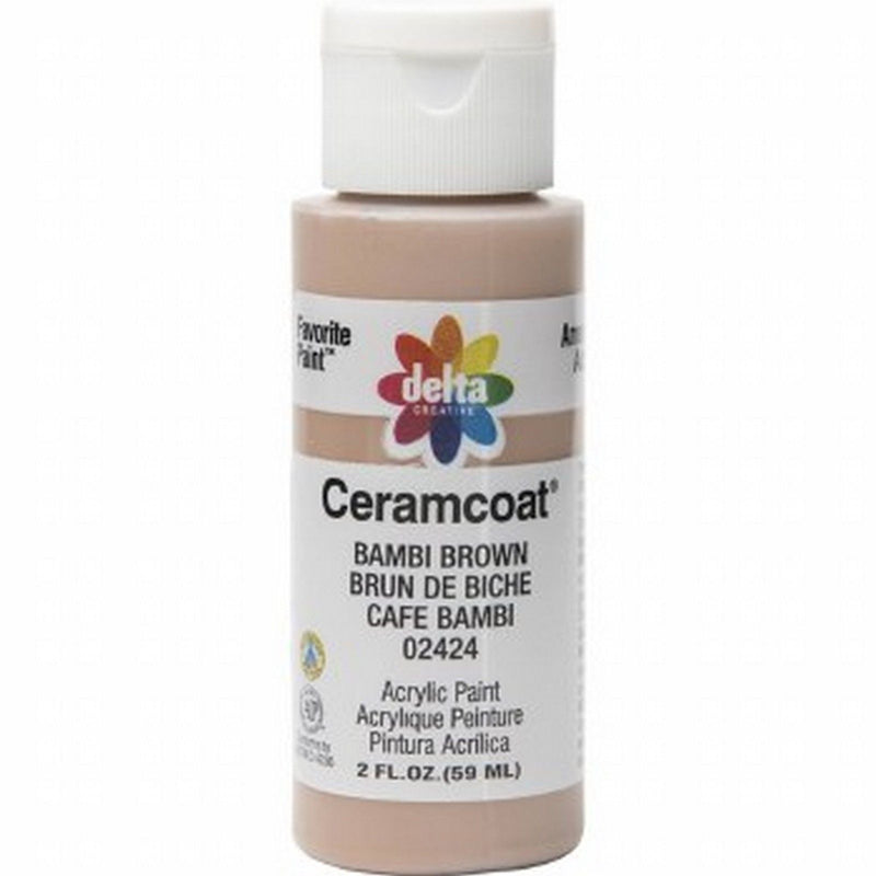 Delta • ceramcoat mat acrylic paint bambi brown