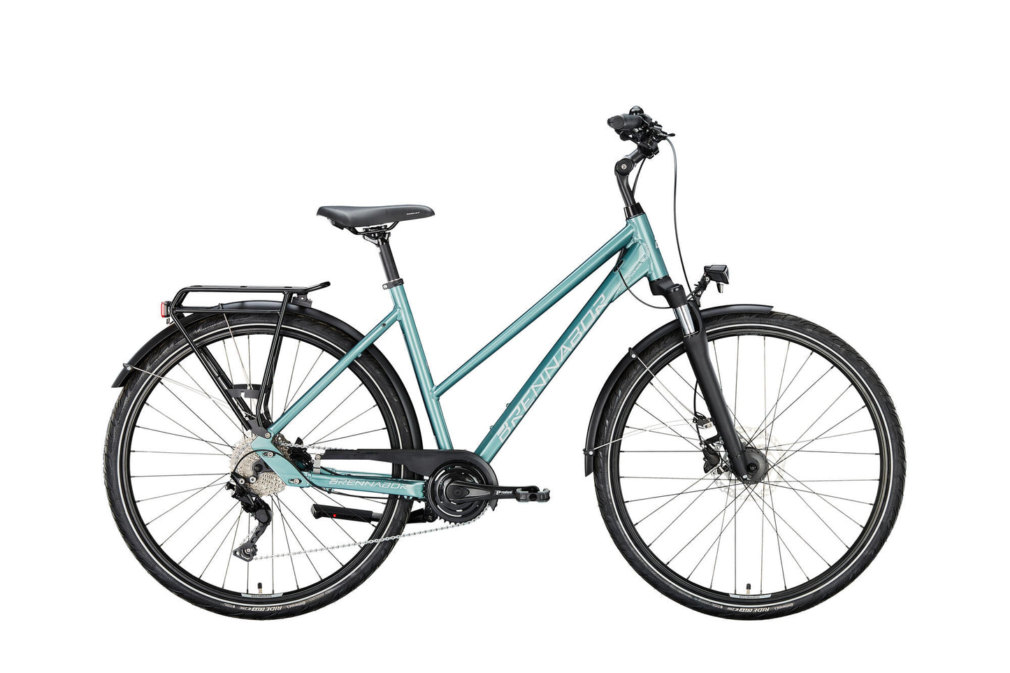 Brennabor trekkingfiets t-44 mod. 22 bike brennab.t-44 28 50 trap. 16sp blue silver