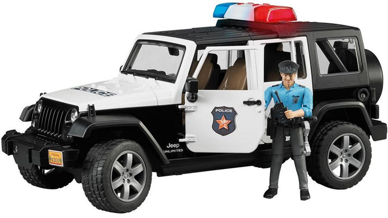 Bruder Jeep Wrangler Ilimited Rubicon Police Car con PO