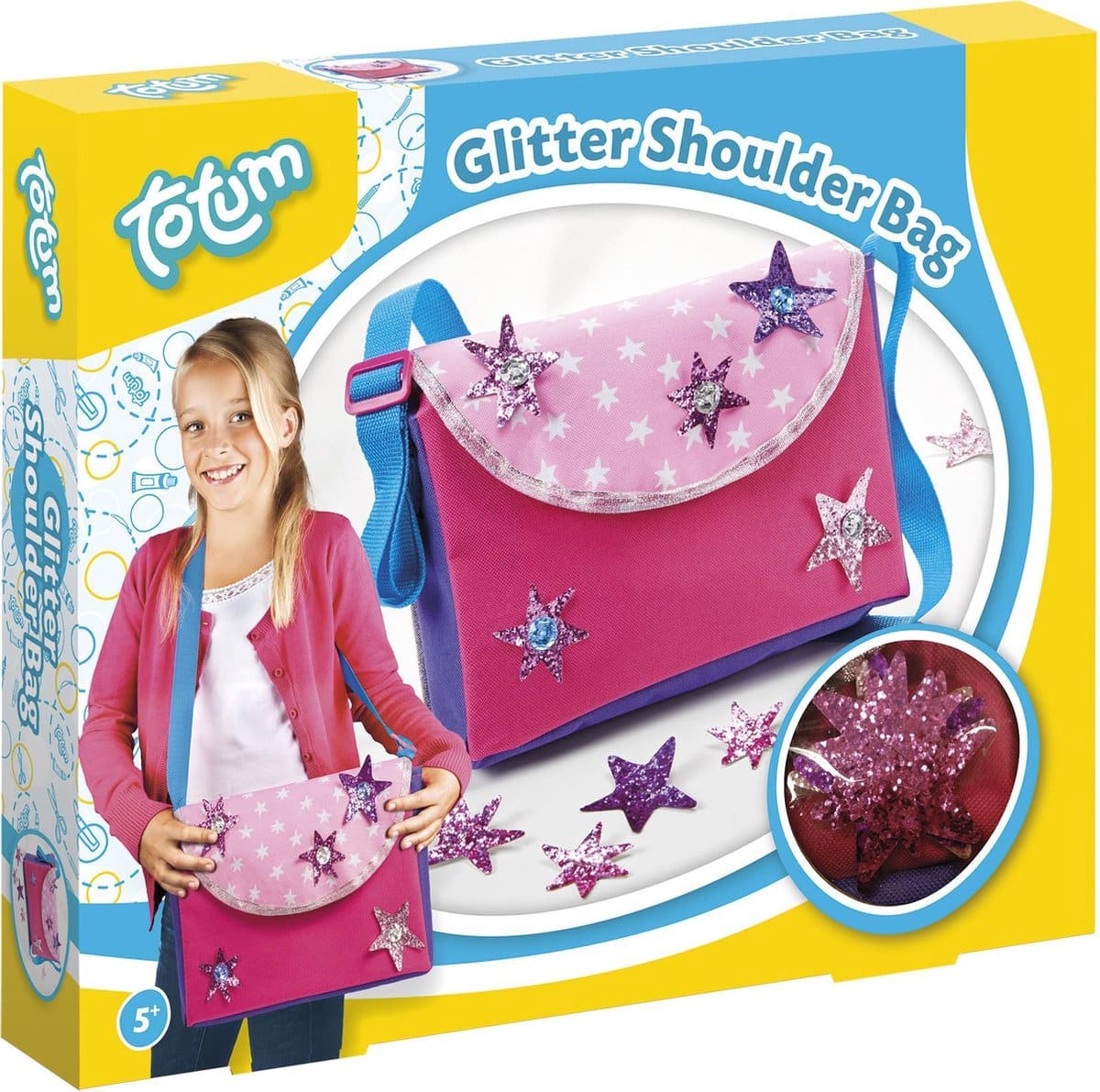Borsa per spalla glitter Totum Dimensioni decorative 27x18x7 cm