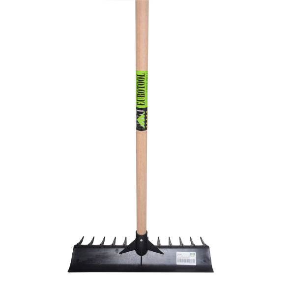 Rastrello raschietto eurotool mm 40 cm nero completo di manico 160 cm