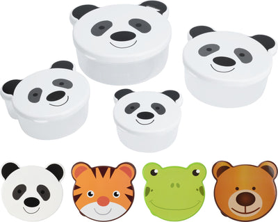 Set di 4 scatole portaoggetti a forma di animale